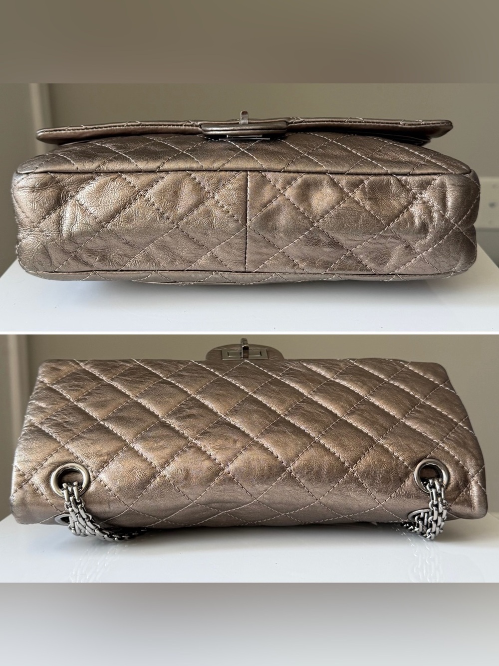 Chanel Reissue 2.55 Metallic Aged Calfskin Flap Bag - Picture 4 of 16